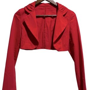 Red bolero jacket women’s 6